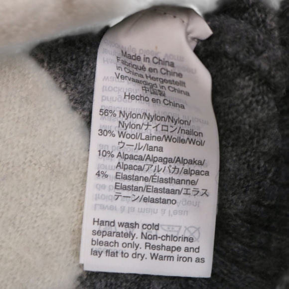 Madewell Heart Dot Balloon-Sleeve Pullover Alpaca Wool Sweater Womens Size XXS - Picture 6 of 13